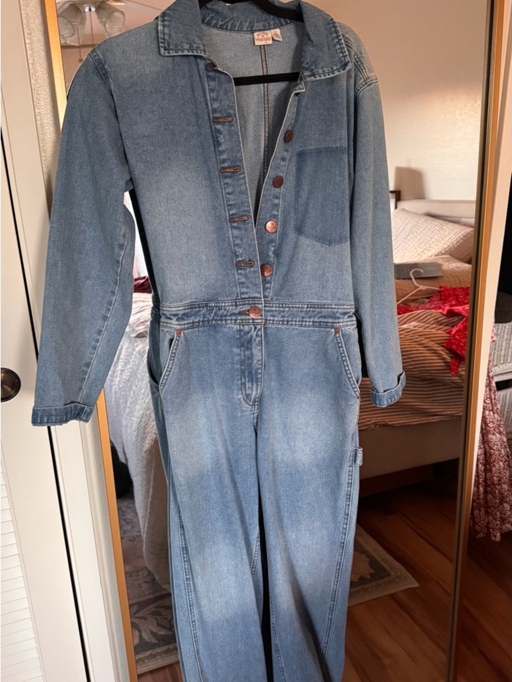 Billabong x Wrangler Light Blue Denim Jacket with Contrast Stitching